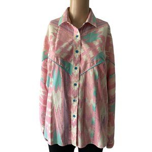 Cameo Rose Vintage Cowgirl Aztec Barbiecore 11-12 Shirt